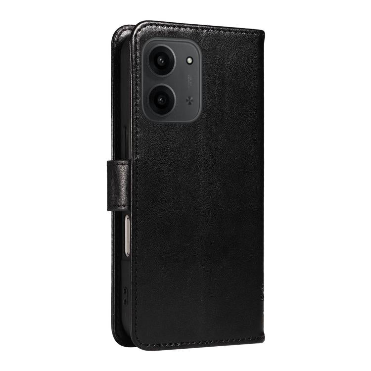 For Redmi 15C 5G / 4G EU 173mm Tree & Cat Embossed Pattern Flip Leather Phone Case