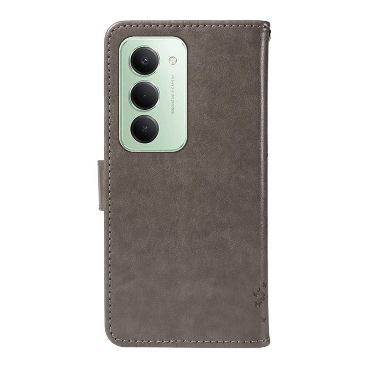 For Redmi 15 5G / 4G EU 171mm Tree & Cat Embossed Pattern Flip Leather Phone Case