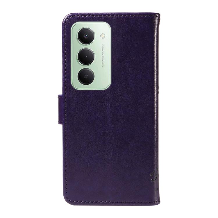 For Redmi 15 5G / 4G EU 171mm Tree & Cat Embossed Pattern Flip Leather Phone Case