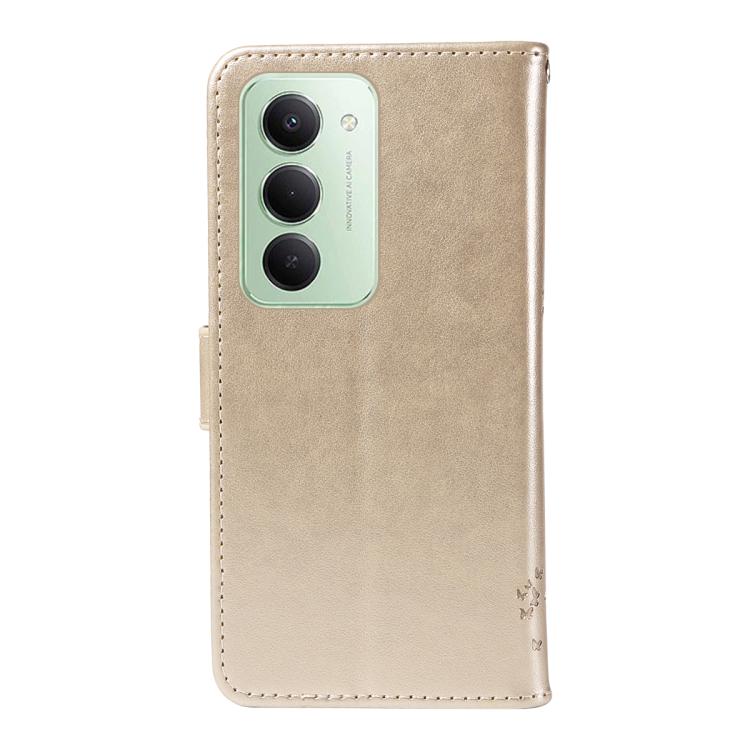 For Redmi 15 5G / 4G EU 171mm Tree & Cat Embossed Pattern Flip Leather Phone Case