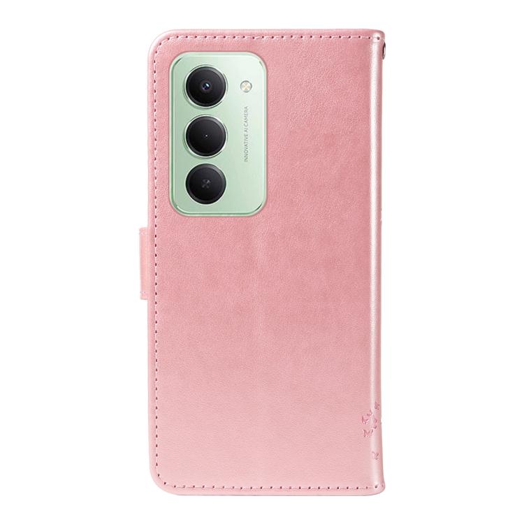For Redmi 15 5G / 4G EU 171mm Tree & Cat Embossed Pattern Flip Leather Phone Case