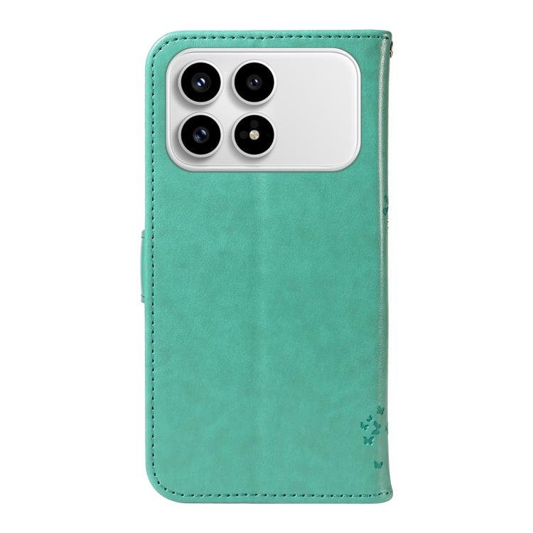 For Redmi K90 / Poco F8 Pro Tree & Cat Embossed Pattern Flip Leather Phone Case
