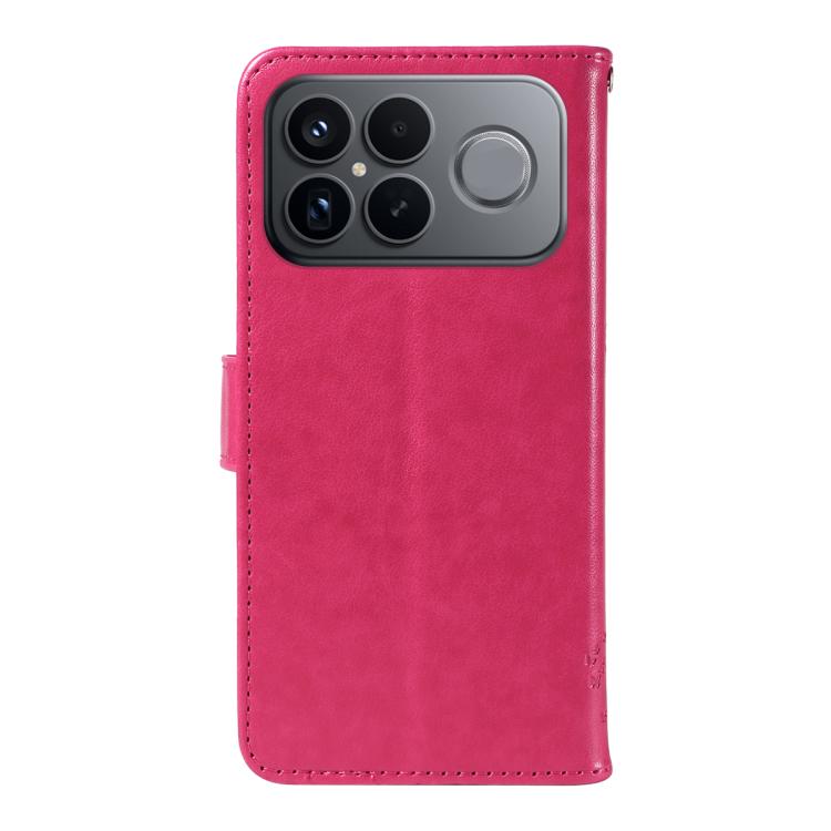 For Redmi K90 Pro Max/Poco F8 Ultra Tree & Cat Embossed Pattern Flip Leather Phone Case