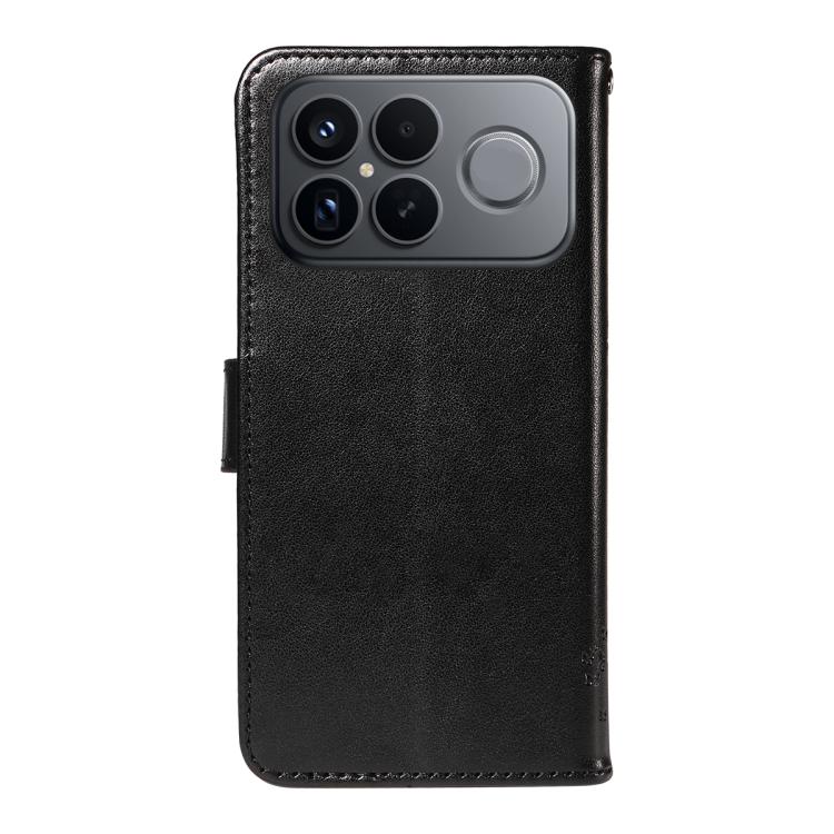 For Redmi K90 Pro Max/Poco F8 Ultra Tree & Cat Embossed Pattern Flip Leather Phone Case