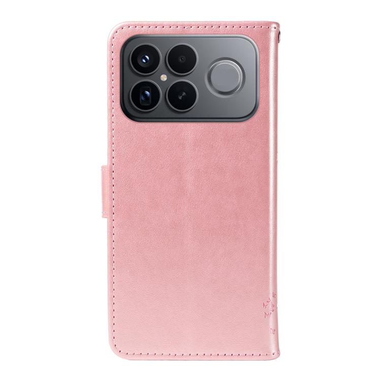 For Redmi K90 Pro Max/Poco F8 Ultra Tree & Cat Embossed Pattern Flip Leather Phone Case