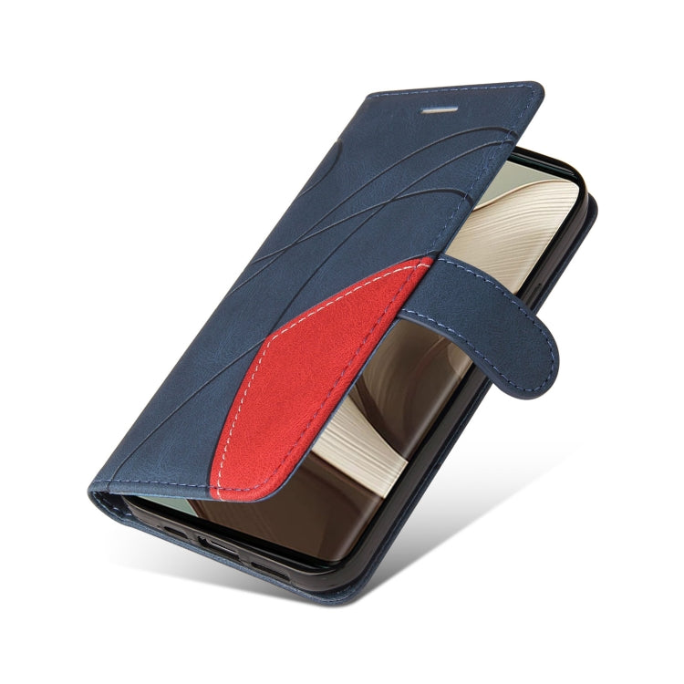 For Motorola Edge 50 5G Dual-color Splicing Flip Leather Phone Case