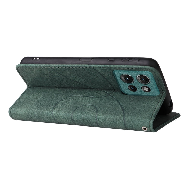 For Motorola Edge 50 5G Dual-color Splicing Flip Leather Phone Case