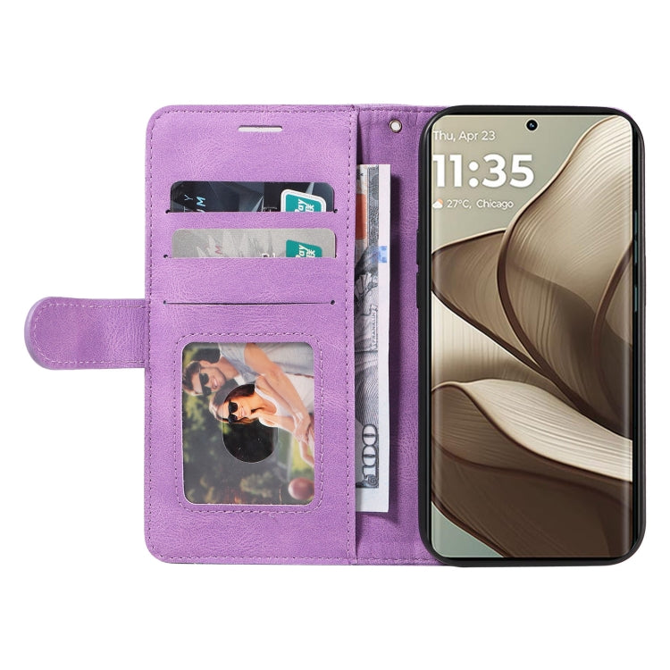 For Motorola Edge 50 5G Dual-color Splicing Flip Leather Phone Case