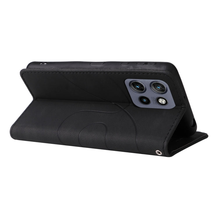 For Motorola Edge 50 Neo Dual-color Splicing Flip Leather Phone Case