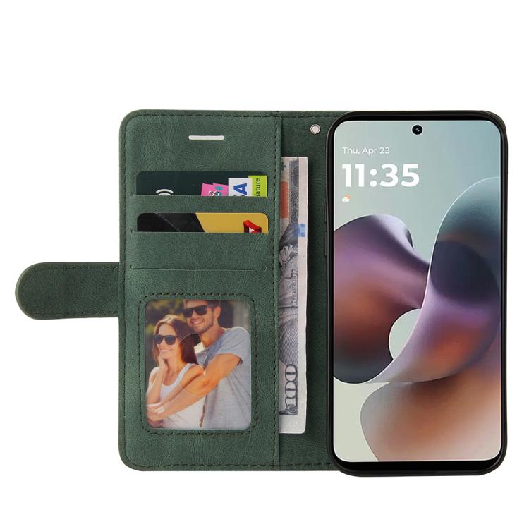 For Motorola Moto G56 5G Dual-color Splicing Flip Leather Phone Case