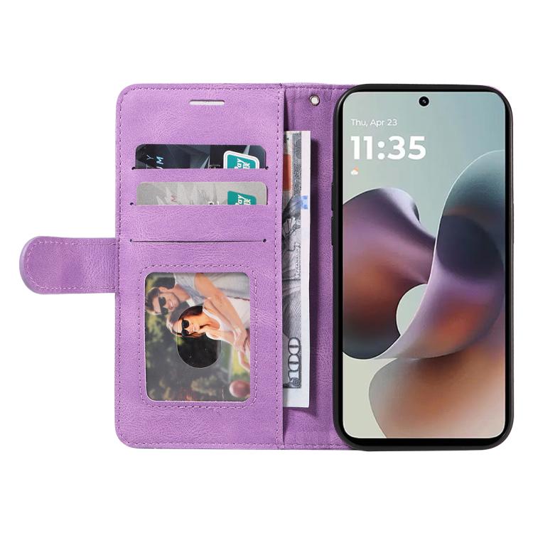 For Motorola Moto G56 5G Dual-color Splicing Flip Leather Phone Case