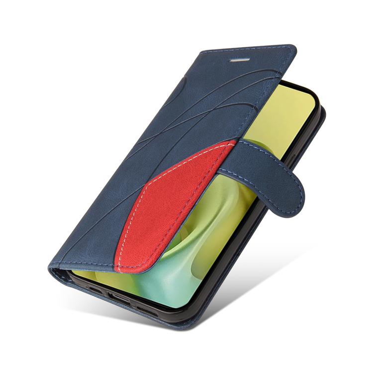 For Motorola Moto G86 5G Dual-color Splicing Flip Leather Phone Case