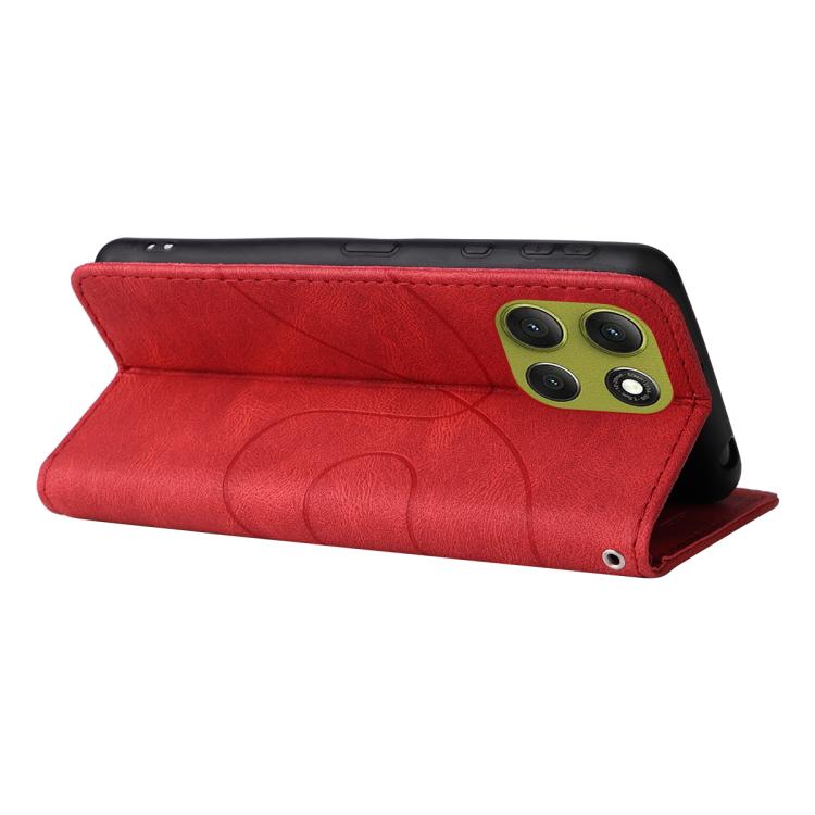 For Motorola Moto G86 5G Dual-color Splicing Flip Leather Phone Case