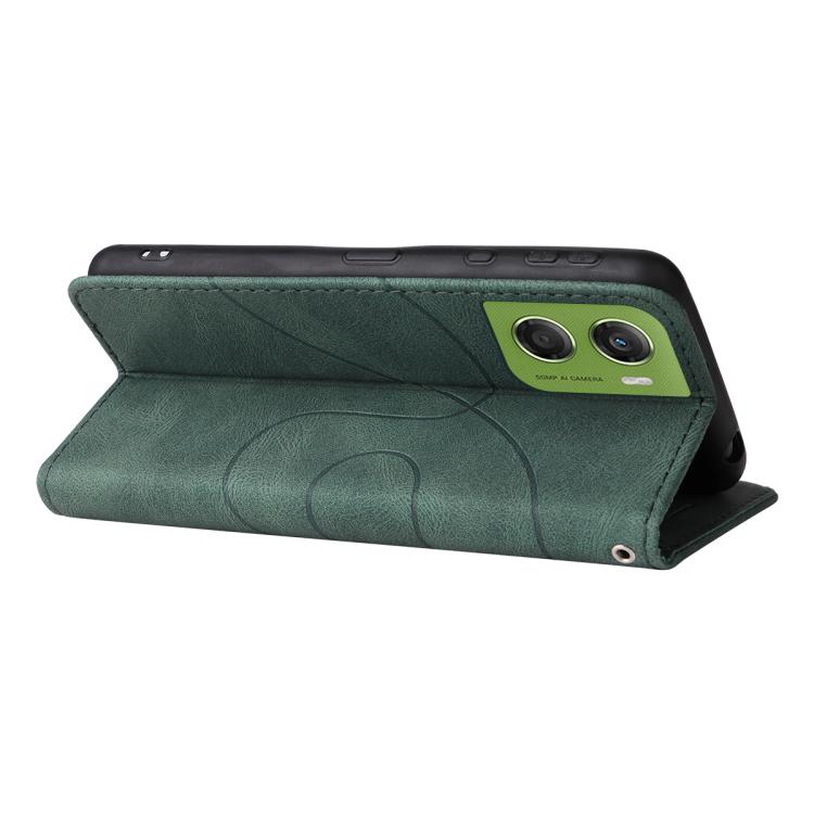 For Motorola Moto G06 4G Dual-color Splicing Flip Leather Phone Case