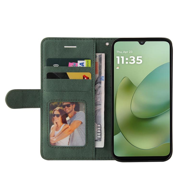 For Motorola Moto G06 4G Dual-color Splicing Flip Leather Phone Case