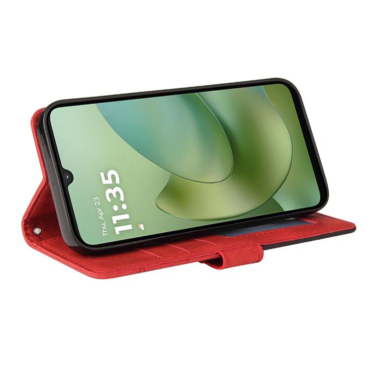 For Motorola Moto G06 4G Dual-color Splicing Flip Leather Phone Case