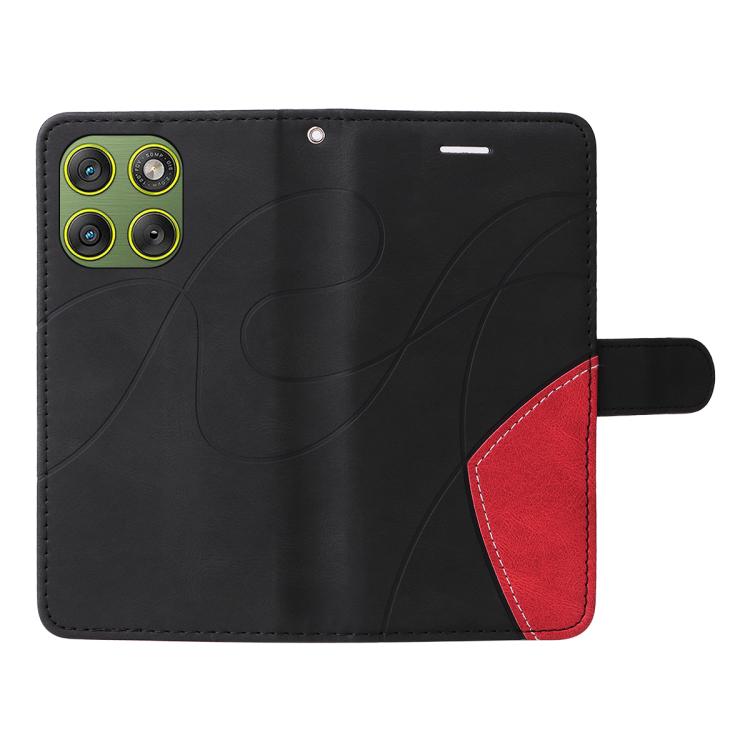 For Motorola Edge 70 5G Dual-color Splicing Flip Leather Phone Case