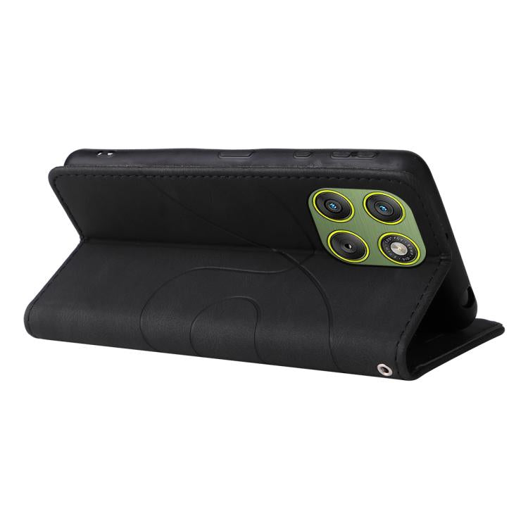 For Motorola Edge 70 5G Dual-color Splicing Flip Leather Phone Case