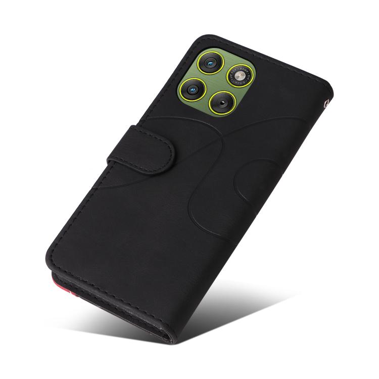 For Motorola Edge 70 5G Dual-color Splicing Flip Leather Phone Case