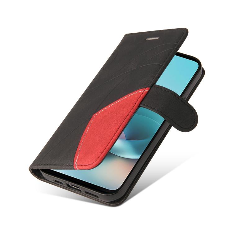 For Motorola Edge 70 5G Dual-color Splicing Flip Leather Phone Case