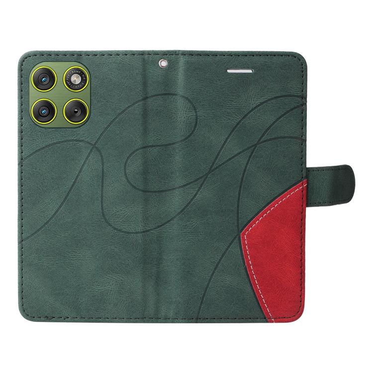 For Motorola Edge 70 5G Dual-color Splicing Flip Leather Phone Case
