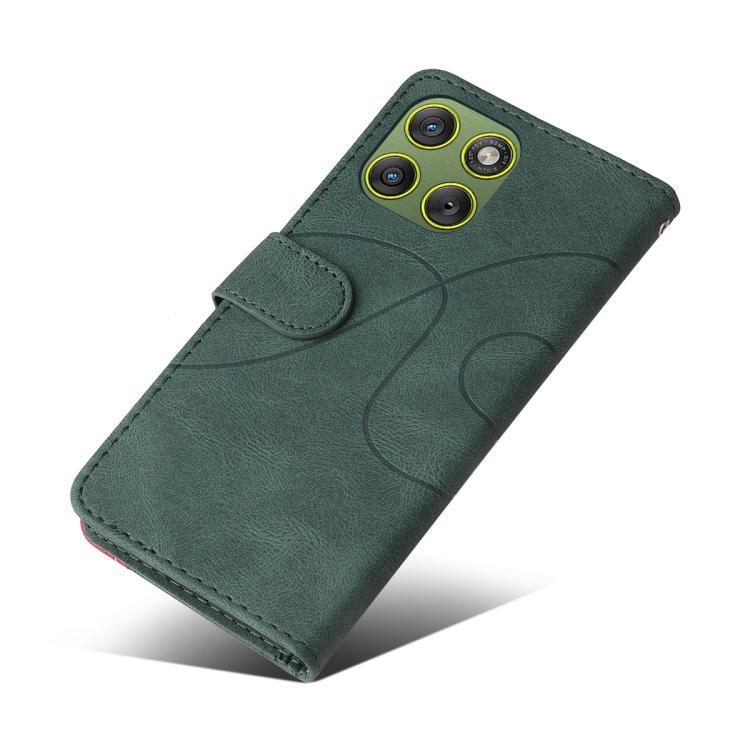For Motorola Edge 70 5G Dual-color Splicing Flip Leather Phone Case