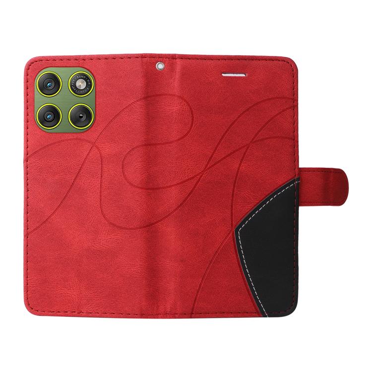 For Motorola Edge 70 5G Dual-color Splicing Flip Leather Phone Case