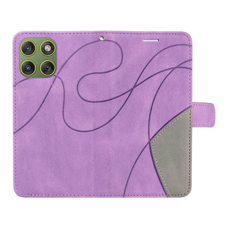 For Motorola Edge 70 5G Dual-color Splicing Flip Leather Phone Case