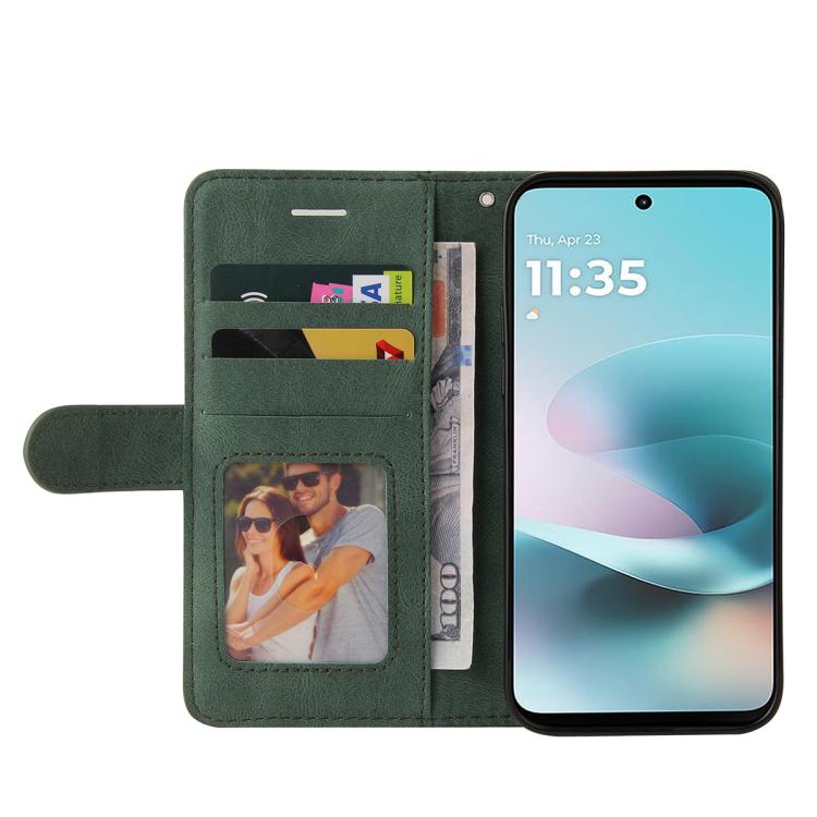 For Motorola Moto G67 Power 5G Dual-color Splicing Flip Leather Phone Case