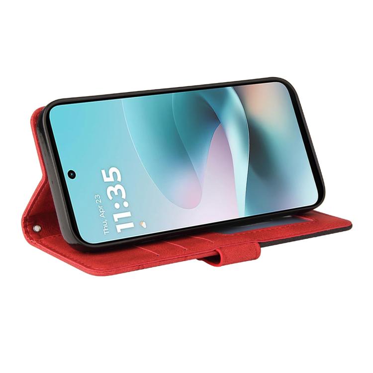 For Motorola Moto G67 Power 5G Dual-color Splicing Flip Leather Phone Case