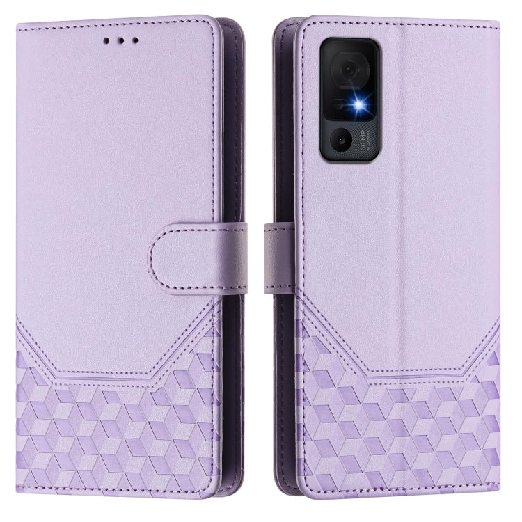 For TCL 40 XL Honeycomb Embossing RFID Leather Phone Case