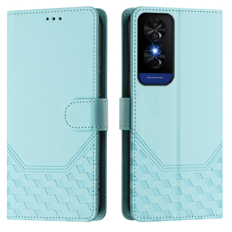 For TCL 50 5G Honeycomb Embossing RFID Leather Phone Case