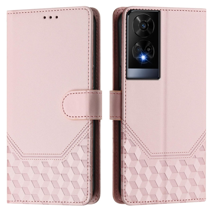 For TCL 50 XE Honeycomb Embossing RFID Leather Phone Case