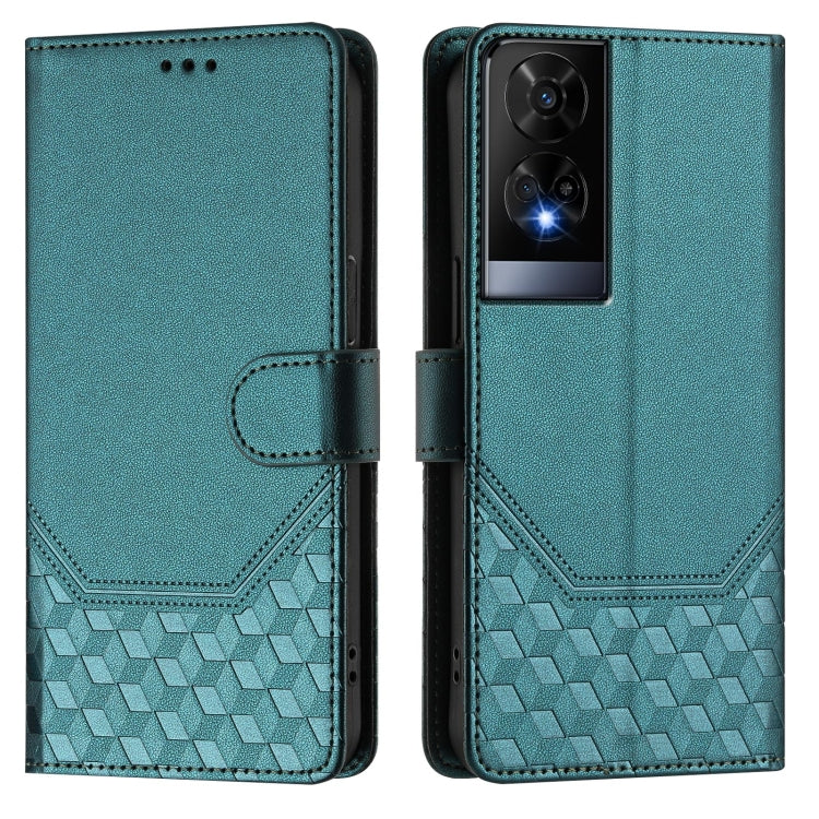 For TCL 50 XE Honeycomb Embossing RFID Leather Phone Case