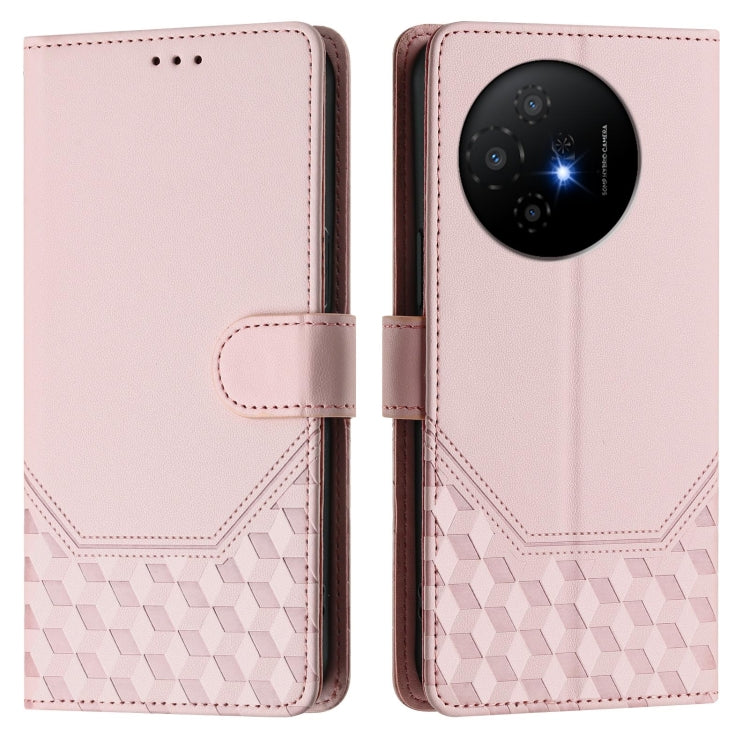 For TCL 50 XL Honeycomb Embossing RFID Leather Phone Case