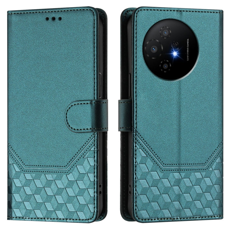 For TCL 50 XL Honeycomb Embossing RFID Leather Phone Case