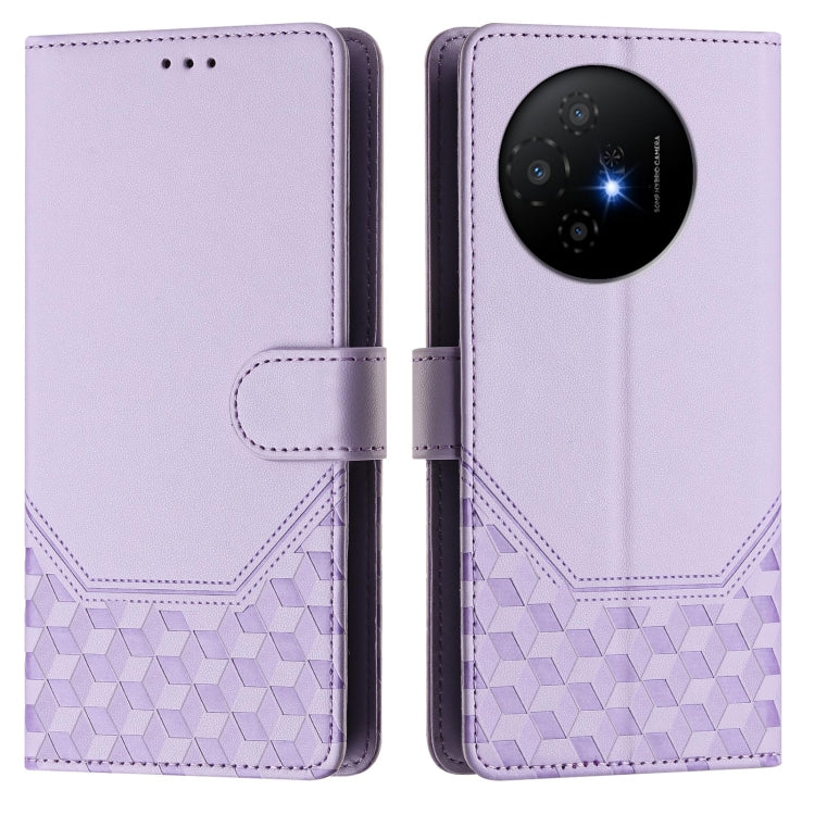 For TCL 50 XL Honeycomb Embossing RFID Leather Phone Case