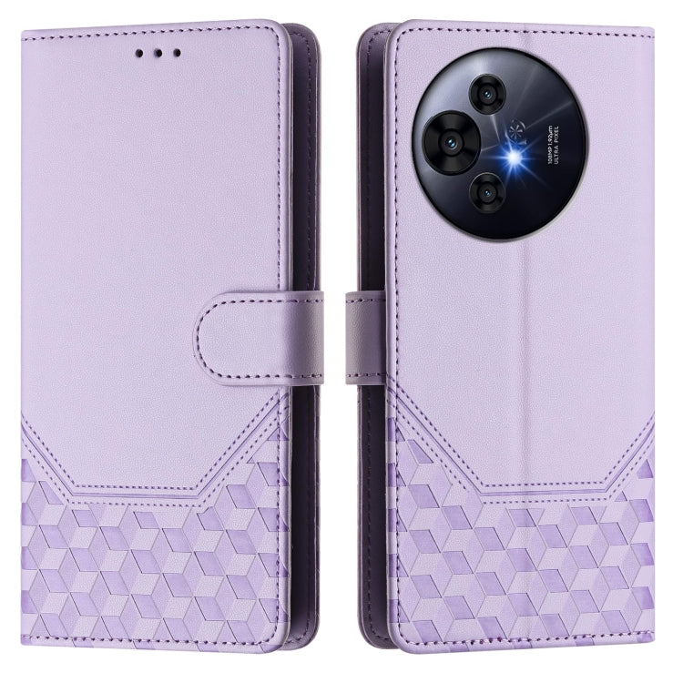 For TCL 50 Pro NxtPaper Honeycomb Embossing RFID Leather Phone Case
