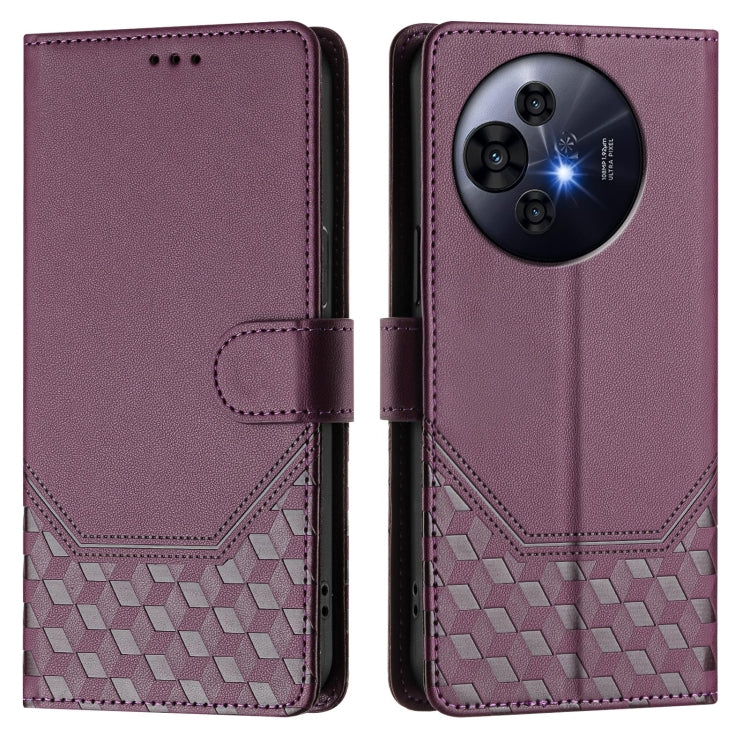For TCL 50 Pro NxtPaper Honeycomb Embossing RFID Leather Phone Case