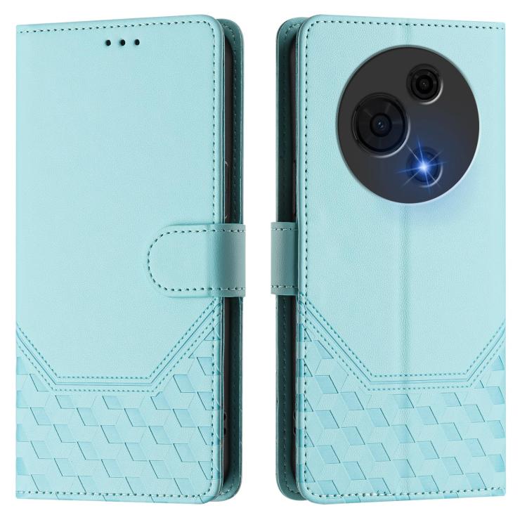 For TCL 60 NxtPaper Honeycomb Embossing RFID Leather Phone Case