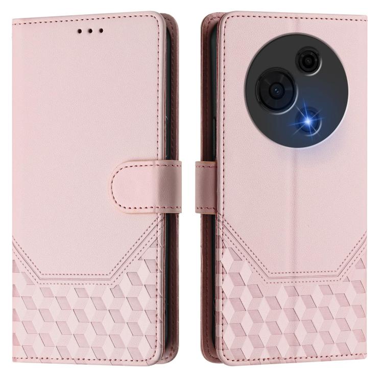 For TCL 60 NxtPaper Honeycomb Embossing RFID Leather Phone Case