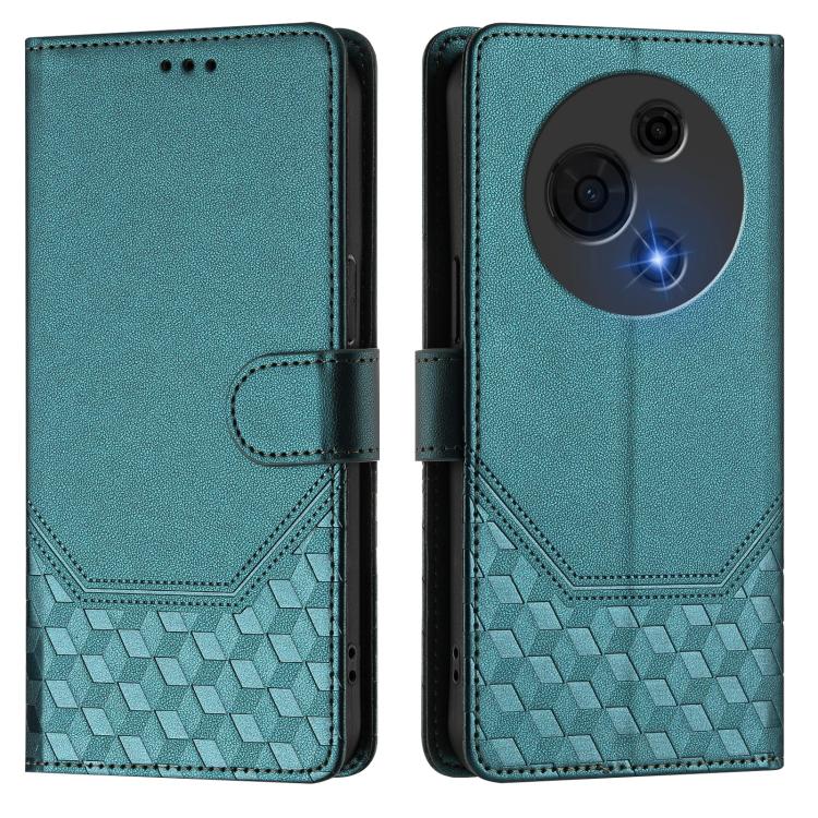 For TCL 60 NxtPaper Honeycomb Embossing RFID Leather Phone Case