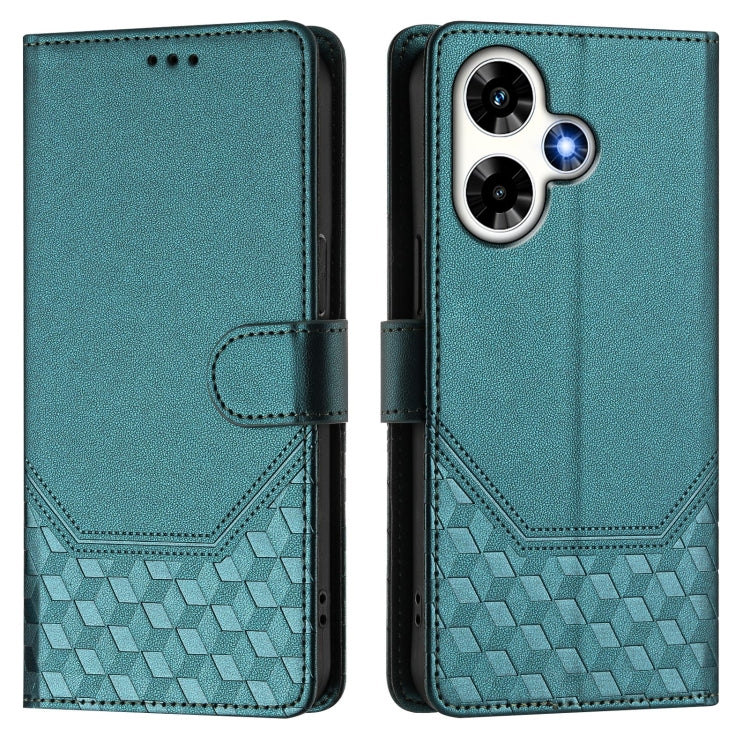 For Infinix Hot 30 4G Honeycomb Embossing RFID Leather Phone Case