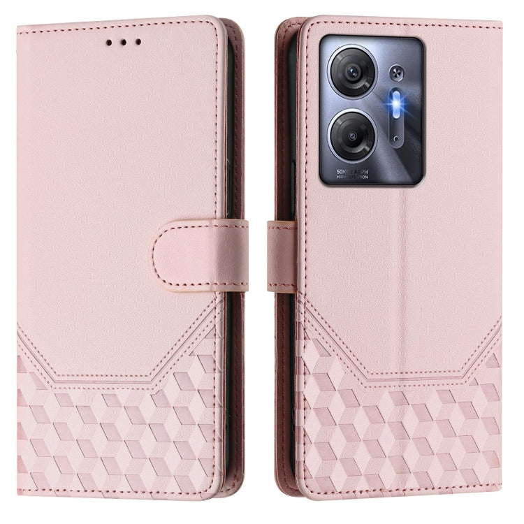 For Infinix Hot 30 5G Honeycomb Embossing RFID Leather Phone Case