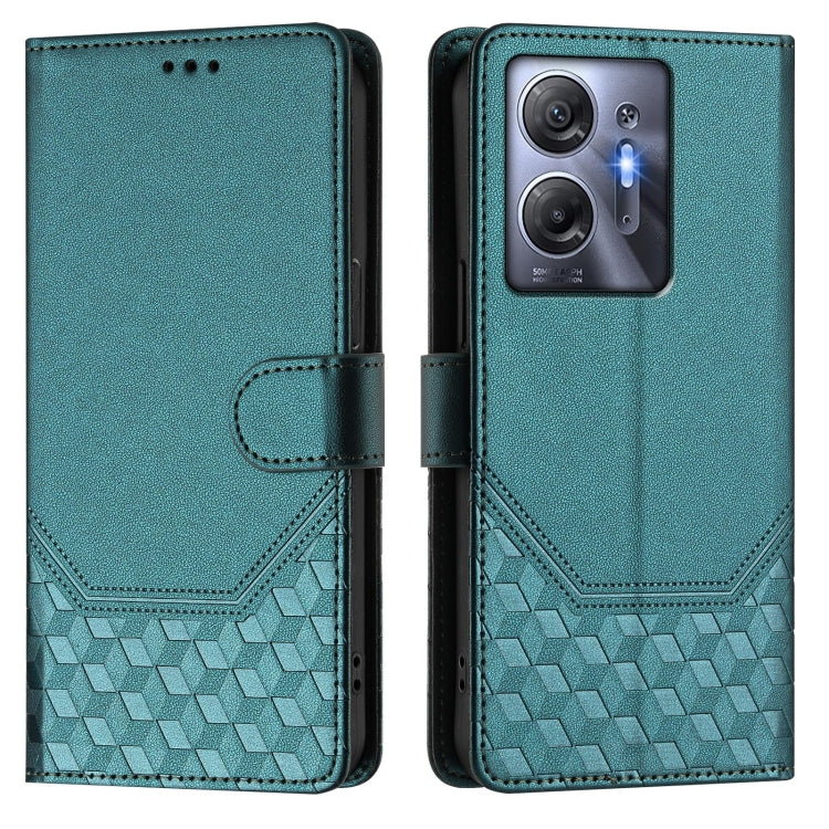 For Infinix Hot 30 5G Honeycomb Embossing RFID Leather Phone Case