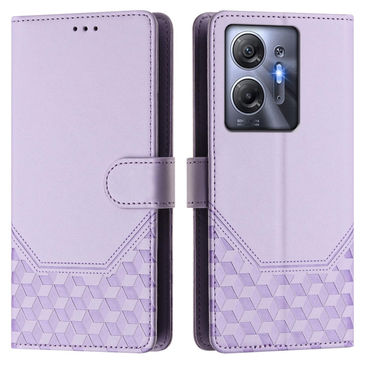 For Infinix Hot 30 5G Honeycomb Embossing RFID Leather Phone Case