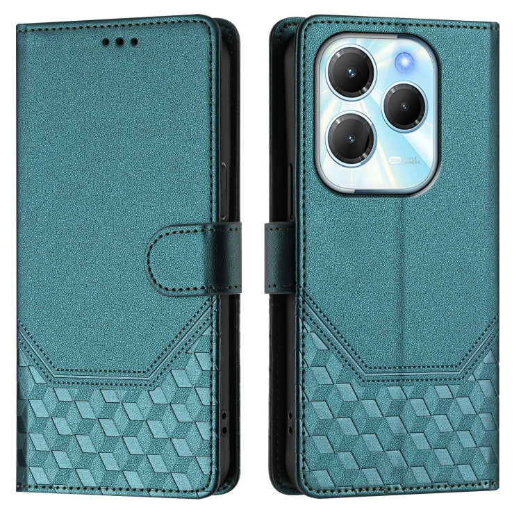For Infinix Hot 40 4G / Hot 40 Pro 4G Honeycomb Embossing RFID Leather Phone Case