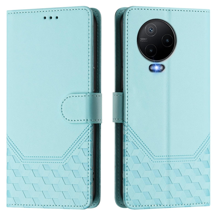 For Infinix Note 12 4G / Note 12 Pro 4G Honeycomb Embossing RFID Leather Phone Case