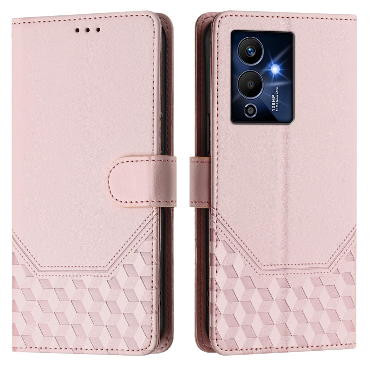For Infinix Note 12 Pro 5G Honeycomb Embossing RFID Leather Phone Case