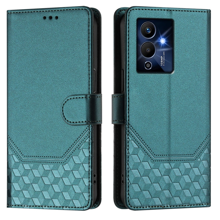 For Infinix Note 12 Pro 5G Honeycomb Embossing RFID Leather Phone Case
